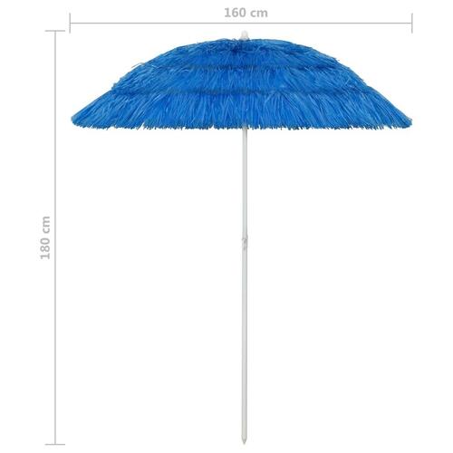 Hawaii-parasol 180 cm blå