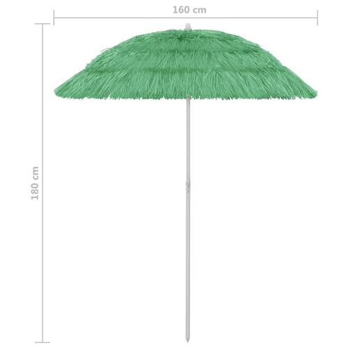 Hawaii-parasol 180 cm grøn