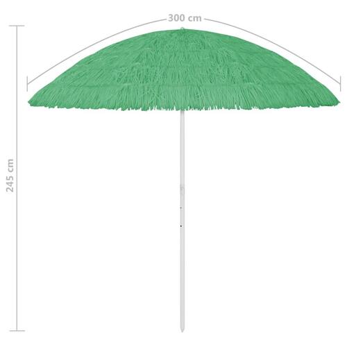 Hawaii-parasol 300 cm grøn