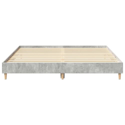 Sengestel uden madras 180x200 cm konstrueret træ betongrå