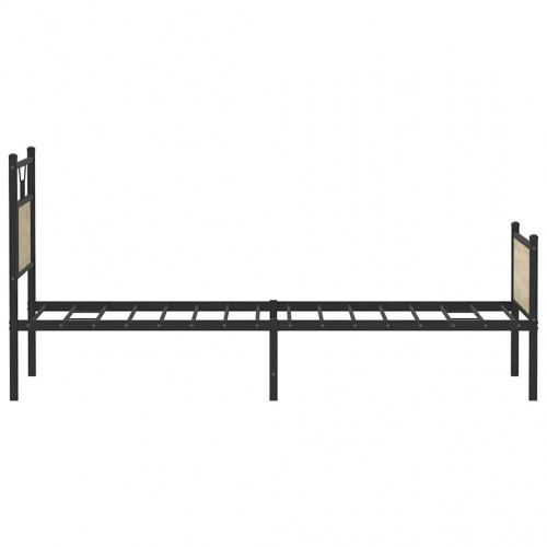Sengeramme 80 x 200 cm med lamelbund - sonoma-eg