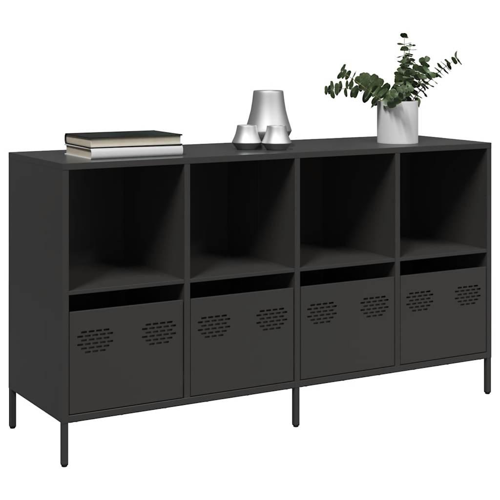 Skænk 135x39x73,5 cm koldvalset stål sort
