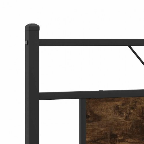 Sengeramme uden madras 183 x 213 cm - røget egetræsfarve