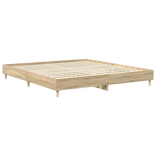 Sengestel uden madras 180x200 cm konstrueret træ sonoma-eg