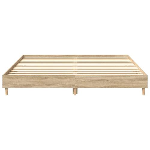 Sengestel uden madras 180x200 cm konstrueret træ sonoma-eg