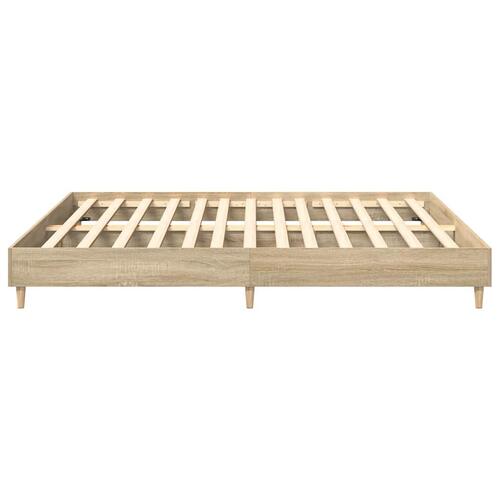 Sengestel uden madras 180x200 cm konstrueret træ sonoma-eg