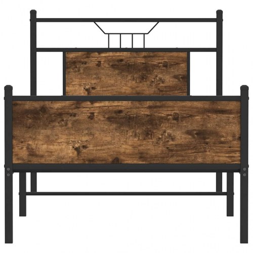 Sengeramme 80 x 200 cm uden madras - røget eg