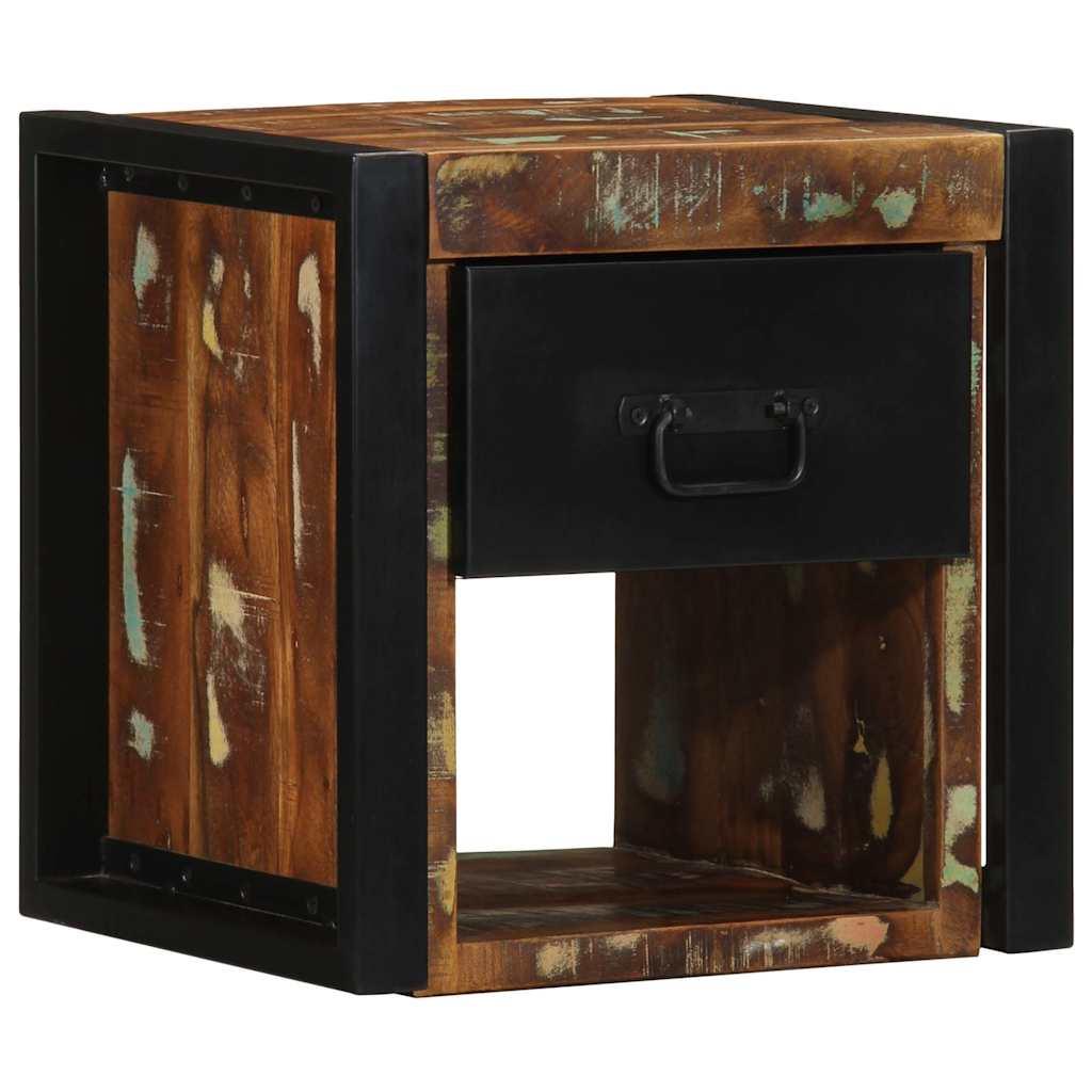 Sengeskabe 40X35X40 Cm Massivt Ru Mangotræ - 1 / Massivt genanvendt træ