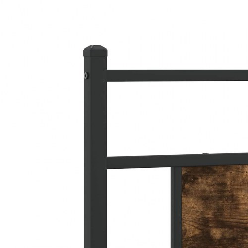 Sengeramme 75 x 190 cm uden madras - røget eg