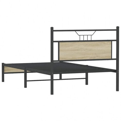 Sengeramme 100 x 200 cm med sengegavl - sonoma-eg