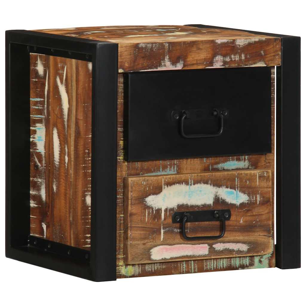 Sengeskab 40X35X40 Cm Massivt Ru Mangotræ - 1 / Massivt genanvendt træ