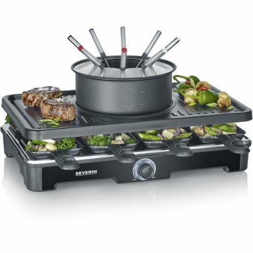 Raclette grill Severin RG2347 - sort, 8 personer, 1.400 W
