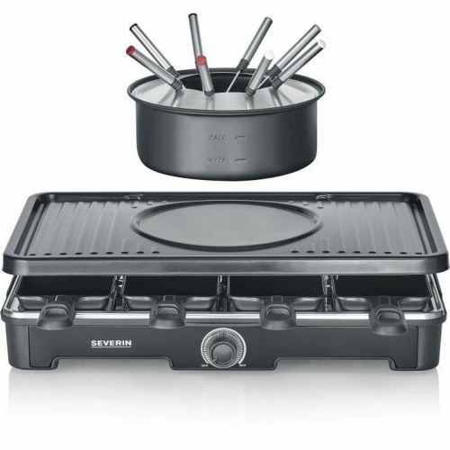 Raclette grill Severin RG2347 - sort, 8 personer, 1.400 W