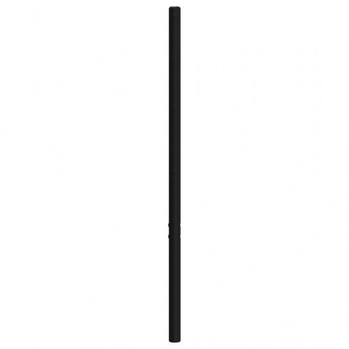Sengegavl 140 cm metal sort
