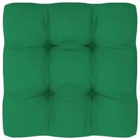 Pallehynde 60x60x12 cm stof grøn