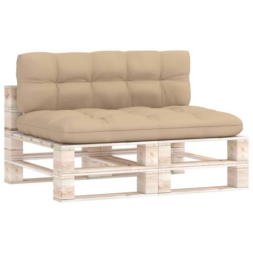 Pallehynder 2 stk. stof beige