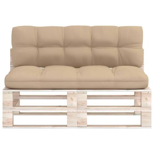 Pallehynder 2 stk. stof beige