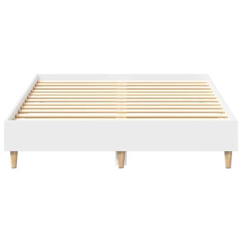 Sengestel uden madras 140x190 cm konstrueret træ hvid