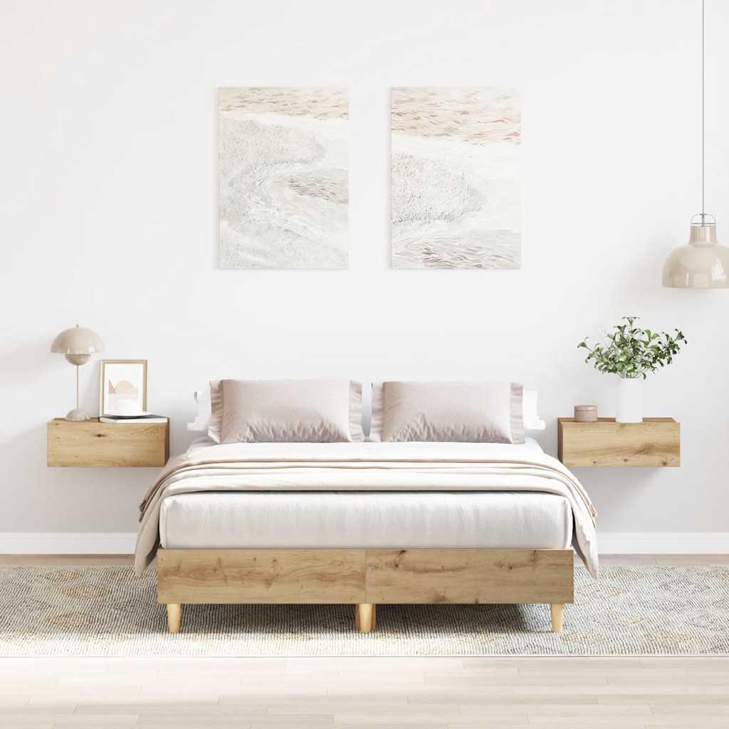 Sengestel uden madras 120x190 cm konstrueret træ kunsteg