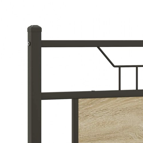 Sengeramme 140 x 200 cm uden madras med sengegavl - sonoma-eg
