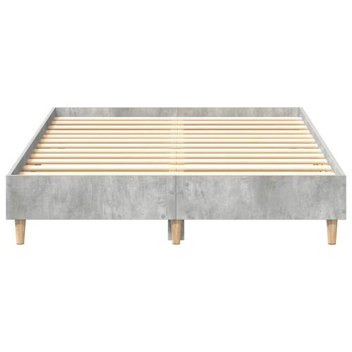 Sengestel uden madras 140x190 cm konstrueret træ betongrå