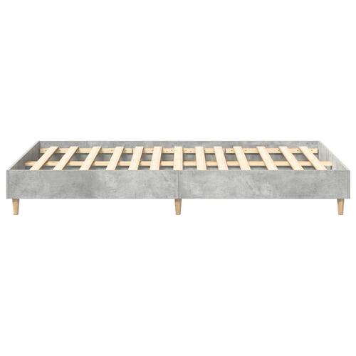 Sengestel uden madras 140x190 cm konstrueret træ betongrå