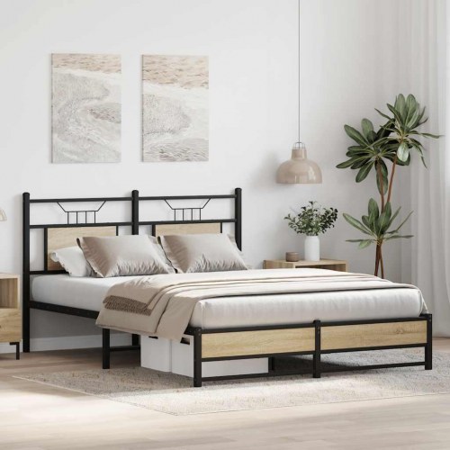 Sengeramme 137 x 190 cm uden madras - sonoma-eg