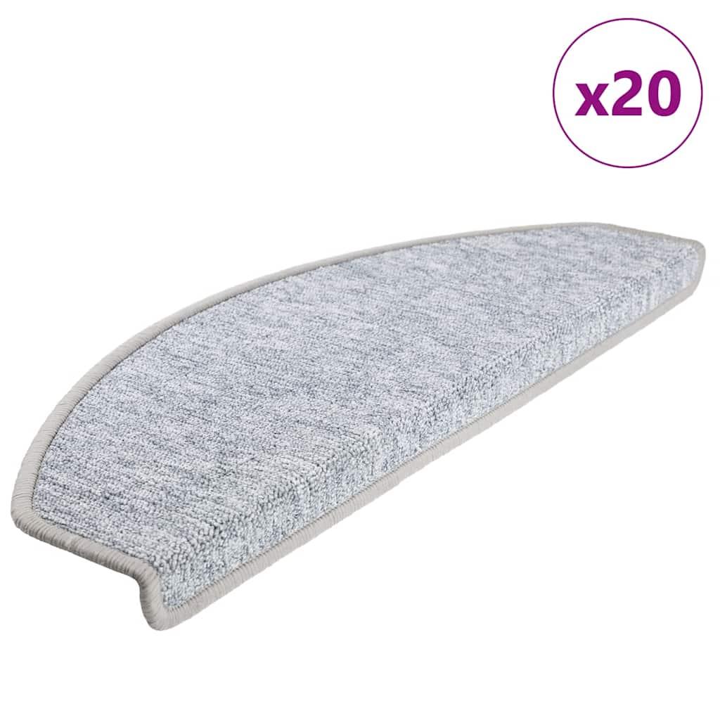 TrappemÃ¥tter 20 stk. 65x24x4 cm lysegrÃ¥ halvrunde store