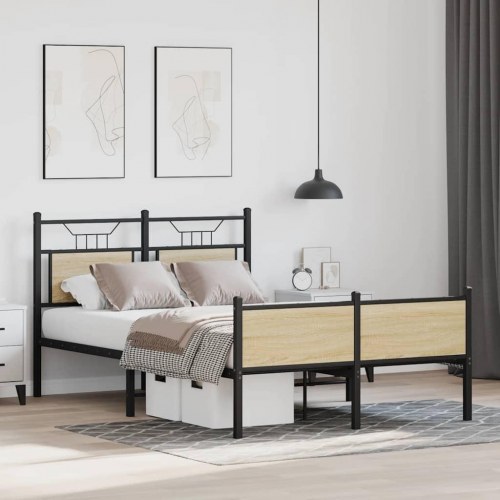 Sengeramme 120 x 190 cm uden madras - sonoma-eg