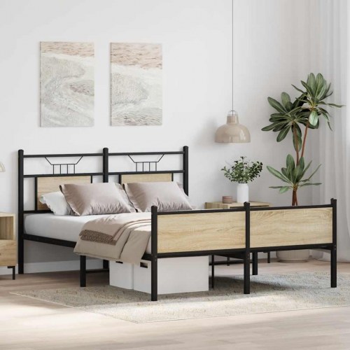 Sengeramme 150 x 200 cm uden madras - sonoma-eg
