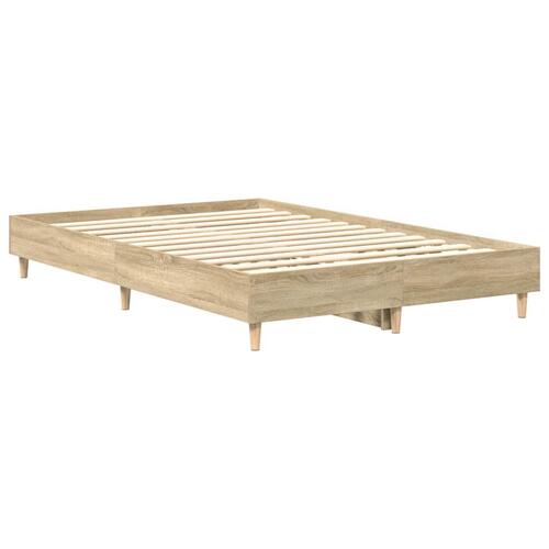 Sengestel uden madras 140x190 cm konstrueret træ sonoma-eg