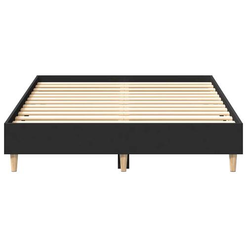 Sengestel uden madras 135x190 cm konstrueret træ sort