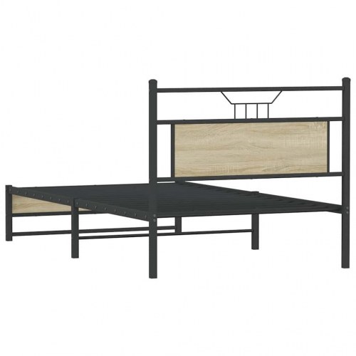 Sengeramme med sengegavl uden madras 107 x 203 cm - sonoma-eg