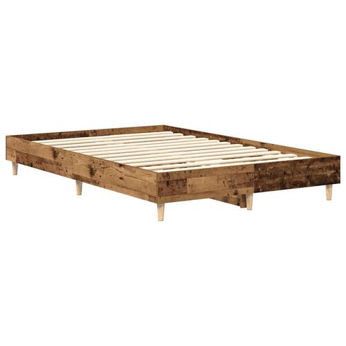 Sengestel uden madras 140x190 cm konstrueret træ antikt træ