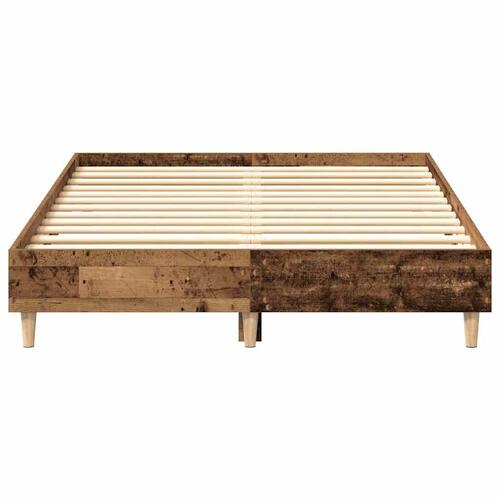 Sengestel uden madras 140x190 cm konstrueret træ antikt træ