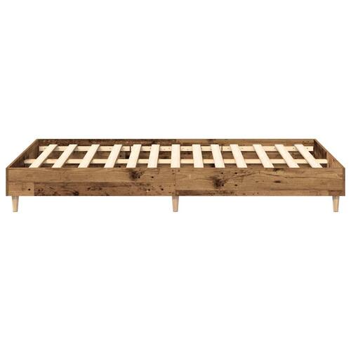 Sengestel uden madras 140x190 cm konstrueret træ antikt træ