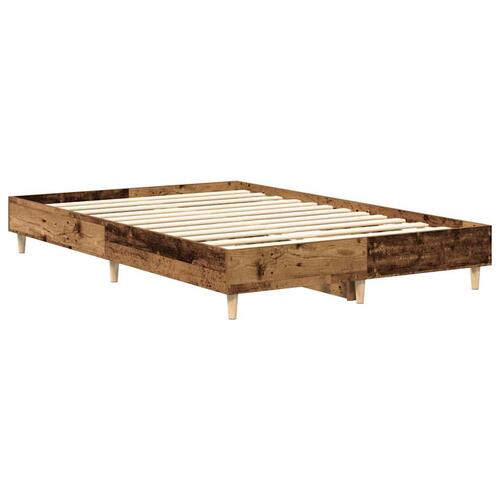 Sengestel uden madras 140x190 cm konstrueret træ antikt træ
