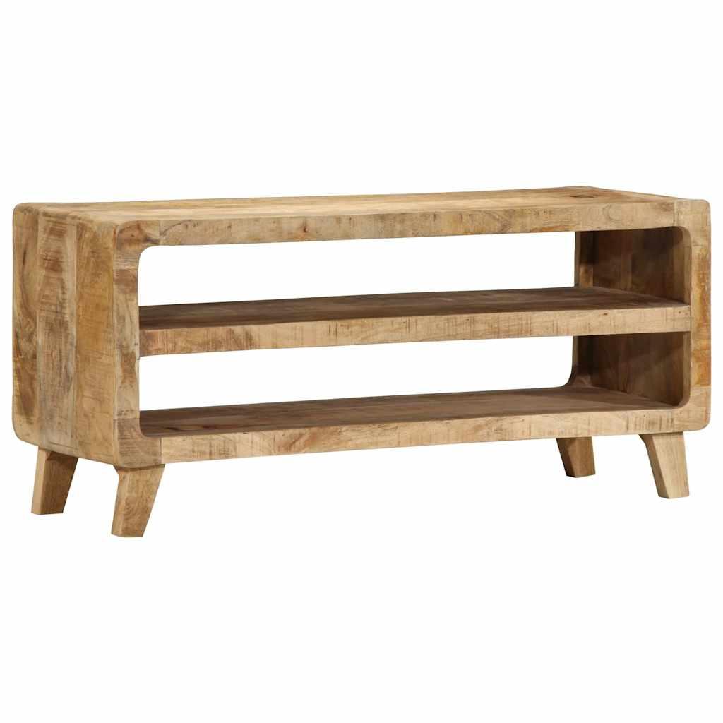 Tv-Bord 105X46X32 Cm - Massivt ru mangotræ