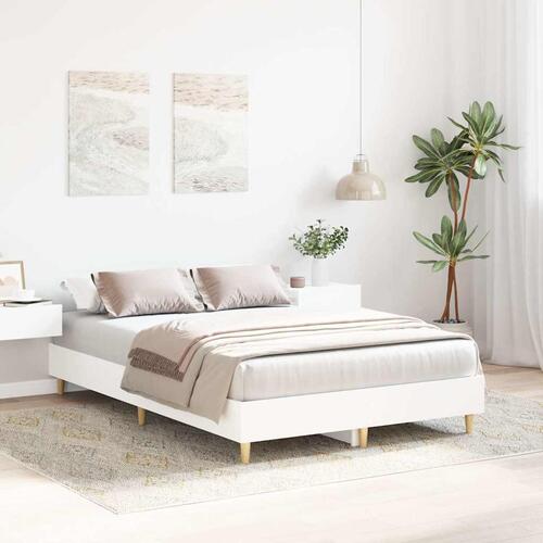 Sengestel uden madras 120x190 cm konstrueret træ hvid