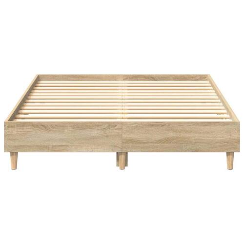 Sengestel uden madras 120x190 cm konstrueret træ sonoma-eg