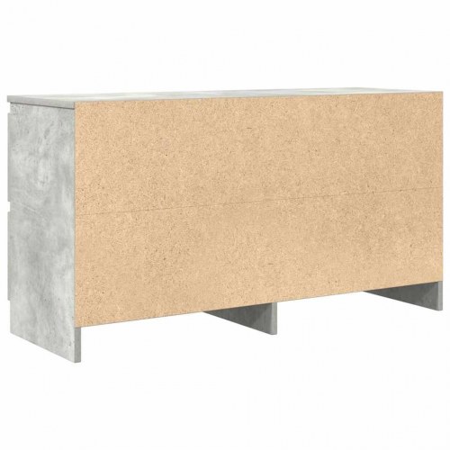 TV-bord med 4 skuffer - betongrå, 100 x 35 x 54 cm
