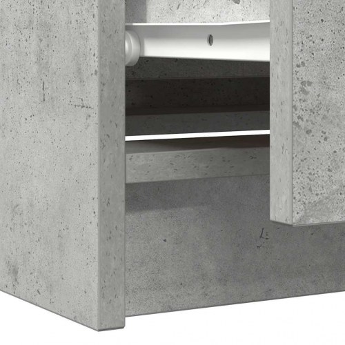 TV-bord med 4 skuffer - betongrå, 100 x 35 x 54 cm