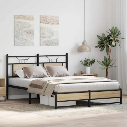 Sengeramme 140 x 190 cm uden madras - sonoma-eg