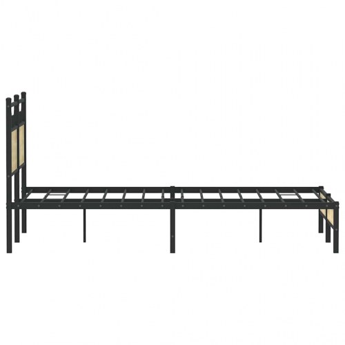 Sengeramme 120 x 190 cm med sengegavl - sonoma-eg