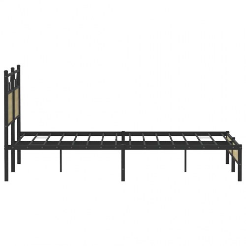 Sengeramme 137 x 190 cm med sengegavl uden madras - sonoma-eg