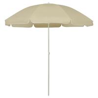 Strandparasol 240 cm sandgul
