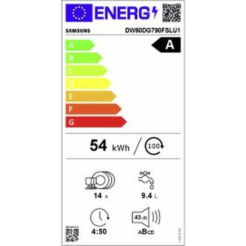 Opvaskemaskine Samsung DW60DG790FSLU1 Stål 60 cm