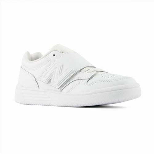New Balance 480 Bungee Lace børnesneakers - Hvid, str. 35
