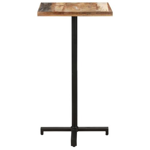 Bistrobord 60x60x110 cm firkantet massivt genbrugstræ