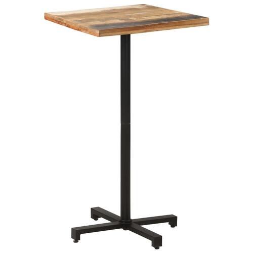 Bistrobord 60x60x110 cm firkantet massivt genbrugstræ